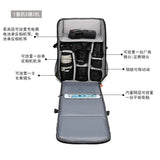2026 New Waterproof Leather Photography Bag Outdoor Large Capacity Camera Bag Detachable Portable DSLR Backpack
