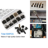 500pcs M2 M2.5 M3 Laptop Screws Kit, SSD M.2 Screws, for Phillips Flat Head Tiny/Small Machine Screws Set for Electronics Repair