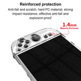 Clear PC Hard Case for Switch 2 Split Protective Case Cover Anti-fall Transparent Skin Case Anti-scratch Protective Shell Cover