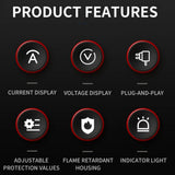220V 63A Adjustable V/A Protective Socket Digital Display Self-resetting Over Voltage And Under Voltage Protector Safe Socket