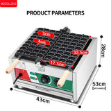 XEOLEO  36 Holes Egg Bubble Waffle Maker 1800W Electric Mini Date Bean Pastry Waffle Machine Castella Sponge Waffle Cake Machine