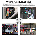 60Pcs Jcase fuse Low Profile Box Shaped Mini Fuse 20A 25A 30A 40A 50A 60A Fuse Assortment Kit for Ford,Nissan,Toyota Trucks