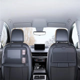 Exclusive Car Seat Back Organzing With Foldable Table Tray And PU Leather Finish For Rear Seat Cup Holder Universal Phone Pocket