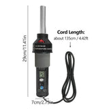 450W Portable Temperature-Controlled Soldering Heat Air Machine 450℃ Hot Air Rework Station SMD Desoldering Tool with 9 Nozzles