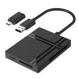5 in 1 USB C HUB with Card Reader Type C to USB 3.0 Adapter Memory Card Splitter Supports TF/SD/CF/XD/MS Cards