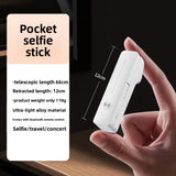 New Bluetooth portable mini handheld selfie stick with 360° rotation for taking photos, recording vlog live broadcasts