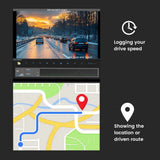 New 4K+4K front and rear dual recording supports GPS track high-definition night vision driving recorder