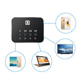 1 to 3 Bluetooth 4.0 Stereo Launcher Splitter Adapter Music Transmitter Device Audio Sharing Switcher For TV Headphones DC 5V