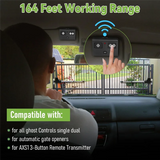 AXS1 Remote Transmitter Replacement For Ghost Controls 3-Button Remote Transmitter For Automatic Gate Openers