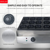 XEOLEO Electric Egg Burger Machine 2500W +2500W Pancake Maker Machine Poffertjes Machine Tartlet Waffle Machine