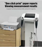 2026 Professional Intelligent Human Body Fat Scale Element Health Analyzer Machine Printer Body Composition with Result Sheet