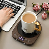 110V/220V Electric Coffee Mug Warmer with Timer Cup Heater for Hot Tea Insulated Heating Pad Coaster 36W