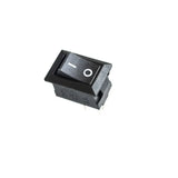 10PCS KCD11 117S Rocker Switch - 2-Pin ON-OFF 250V3A/125V6A Black Plastic Switch