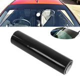 Car Front Windshield Sun Visor Strip 140x20cm Gloss Black Sun Shade Sticker Decal with Squeegee for Van SUV Truck Automobiles