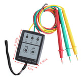 3-Phase Alternating Current Phase Meter Portable Phase-sequence Tester Digital Phase-order Indicator Phase Sequence Detector