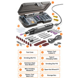 16000RPM Digital Electric Mini Drill Cordless Rotary Tool with LED Light Handheld Engraving Pen DIY Set for Jewelry Metal Polish