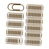 100 Pieces Paper Clips Office Supplies Creative Multipurpose Accessories Paperclips Notes Classified Clips for Home Teacher