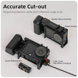 Quick Release Photography Street Grip Kit Shutter Button 2 in1 Detachable Rabbit Cage Grip Lightweight for DJI Osmo Action 6