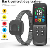 Dog Training Collar with Remote Color Screen,Dog Shock Collar with Vibration,2700FT Electric Shock,Beep and Dog LEB Light Mode