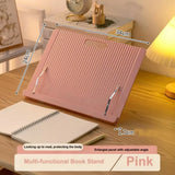 New Adjustable Bookend Stand Folding Portable Reading Book Stand Multifunctional Books Recipe Shelf for Music Score Tablet
