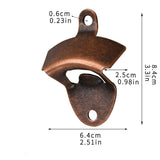 30pcs Vintage Bottle Cap Opener Wall Mount for Home Kitchen