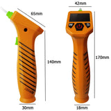 Yellow Engine Oil Tester with LED Display, 800mm Hose, 5.3mm Probe, 4 AAA Batteries (Not Included), ABS Material, Car Testing