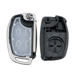 3 Buttons Remote Key Shell Fob Car Remote Flip Key Fob Shell Cover Case Key Fob Control Case for Hyundai New IX35 IX25 IX45