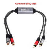 2Way RCA Audio Isolator RCA Audio Current Noise Eliminator RCA Audio Noise Filter Audio Signal Noise Reducer