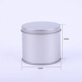 20pcs Small Metal Round Tin Silver Storage Box Case