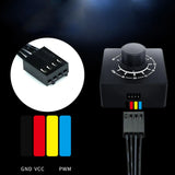 4 Pin PWM Fan Controller DIY Regulation with Blacklight Fan Speed Controller