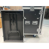 Two-door Shockproof 6U/8U/10U/12U/14U/16U/18U Professional Aluminum Rack Flight Case 3 Inch Wheels For Anti-vibration Protection