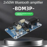 TPA3116 DSP Bluetooth 5.0 Stereo Power Amplifier 2X50W 3.5Mm Input Supports DSP Tuning DC12V-24V Durable