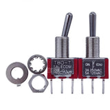 2PCS T8014B-SECQ Toggle Switch Self-locking Type 125V AC 5A/250V AC 3A 3 Gears 3 Pins Reset Toggle Switch High Quality