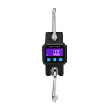 300KG/660LB Black Digital Electronic Hanging Crane Scale Stainless Steel+ABS 29*7.5*4cm with Backlight Display Unit Switch Data