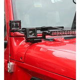 JL Modified A-pillar Two in One Double-layer Spotlight Bracket Aluminum Alloy Auxiliary Light Bracket Modification Part