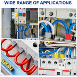 800PCS Double Wire Ferrule Kit - Dual Barrel Ferrules Connectors for AWG 22-7, Ideal for Electrical, Industrial, and DIY Project
