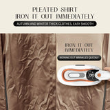 110V/220V Handheld Steam Iron Foldable Garment Steamer Power Portable 4 Speed Steamer Touch Screen Rotary Electric Iron 1200W