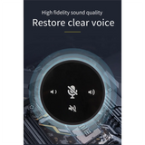 PC Microphone 360 Degree Omnidirectional Condenser Mic Computer Video Speakerphone For PC