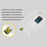 Instant Water Heater 220V 3500W White Mini Electric Tankless Hot Water Heater with LCD Display for Shower Bathroom Kitchen