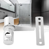 Bathroom Glass Door Lock Shower Room Latch Lock for Home Office Doors Use Household Supplies