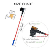 Upgraded Blade Fuse Tap-Low Profile Fuse Taps,  Add-a-Circuit Fuse Adapter, 12V Tap Fuse Holder with 5 Amp Low Profile Mini Fuse