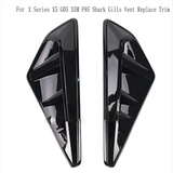 For BMW X Series X5 G05 X5M F95 Front Fender Side Shark Gills Air Vent Cover Replace Trim