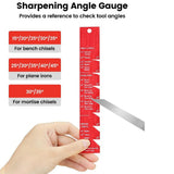 Degree Angle Fixture and Gauge Chisel Honing Tool Chisel Honing Chisel Sharpening Kit Aluminum Alloy Honing 15 to 45
