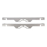 2PCS Heavy Duty Wheel Alignment Tools with Hanging Hole Wheel Hub Locating Plate Set for Vehicle Silver
