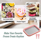 Stainless Steel Fried Ice Tray Great For Making Ice Cream, Fruit Shakes, Smoothies Quick Cooling Tray With Two Scrapers