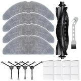 Replacement Main Brush, Side Brush, Filter And Mop Cloth Kit For Lubluelu B40 And B40 Plus Robot Vacuum Cleaner