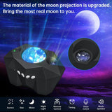 NEW Aurora Projectors Galaxy Star Projector Northern Light Starry Sky Moon Lamp For Bedroom Decor Bluetooth Music Nightlights