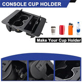Exclusive For Chevy Yukon Suburban Silverado Cadillac 2007-2014 Compatible 23164631 Console Cup Holder Storage Drinks Cup Holder