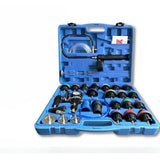 28pcs/set Car Water Tank Antifreeze Filling Sheet Metal Tool Vacuum Leak Detector Coolant Exhaust Air Sensor