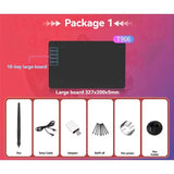 Graphics Drawing Tablet Ultra-Thin Art Tablet 10 Express Keys With 8 Pen Nibs 8192 Levels Pressure For Drawing Wri